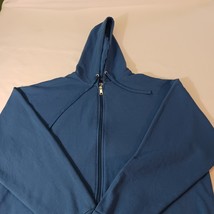 Athletic Works Men's Blue Cotton Fleece Full Zip Hoodie Sweatshirt 2XL (50-52) image 9