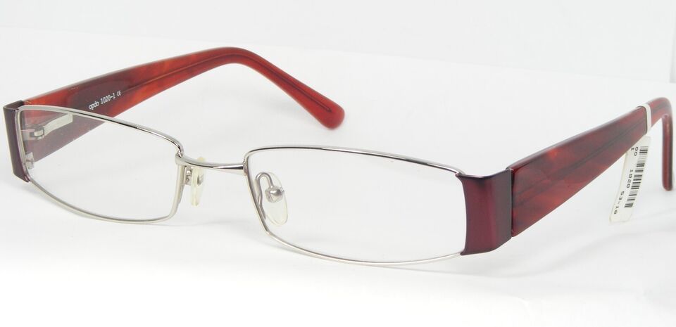 Opdo 1020-1 Silver/Bordeaux Glasses Metal Frame 53-18-140mm Germany-
sho... - $49.14