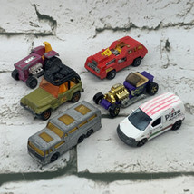 Vintage Matchbox Cars Lot Of 6 Distressed Rough Van Bus Hot Rod - $11.88