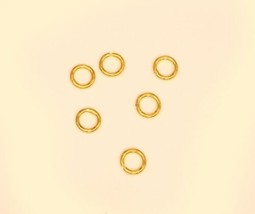 22k solid gold 1 PCS 5 OR  6 mm   Open or Closed  (1 mm thick ) jump ring  #11 - £19.59 GBP