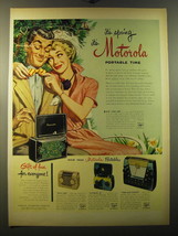 1950 Motorola Radio Ad - Jewel Box 5J1, Music Box 5L1, Playmate Jr. 5M1 - $18.49