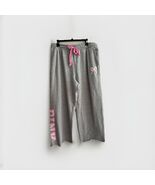 PINK x LoveShackFancy Wide Leg Sweatpants HEATHER GREY IN LARGE regular ... - $131.18