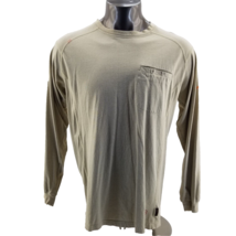 Ariat FR Shirt Adult Large Khaki Long Sleeve CAT2 2112 Flame Resistant Workwear - £21.74 GBP
