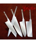 5 Pcs Blank Blade Set Chef Tools DIY Custom Knives Hobby Materials Kitchen Home - $139.00