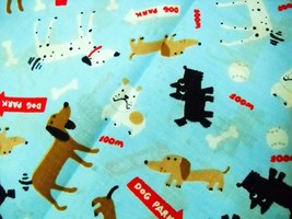 NEW BABY BLUE w DOGS / DOG PARK DOGGY BANDANA PET WEAR - $4.50