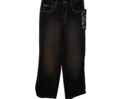 Southpole Men&#39;s Vintage 4180 Original Fit Straight Jeans Black Size 29 - £89.55 GBP