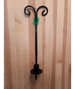 Black Wall Mount Candle Stick Holder 15&quot; Length - $295.58 MXN