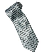 Chinese Buddhist Scripture SILVER Necktie - $19.99