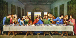 The Last Supper Leonardo da Vinci Jesus Christ Panoramic HD Photo Print 8x10 - £5.81 GBP