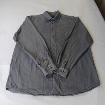 Cambridge Classics Mervyns Men's Gray Cotton Long Sleeve Denim Shirt Size Large image 14