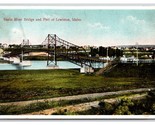 Snake River Bridge Lewiston Idaho ID UNP WB Continental Postcard O21 - $10.19