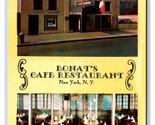 Bonat&#39;s Cafe Restaurant Dual VIew New York City NY NYC UNP Chrome Postca... - £2.33 GBP