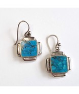 Vintage 925 Sterling Silver &amp; Turquoise Earrings - $28.00