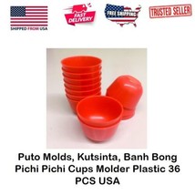 Puto Molds, Kutsinta, Asia Banh Bong Pichi Pichi Cups Molder Plastic 36 PCS USA - £17.76 GBP+