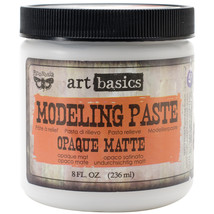 Finnabair Art Basics Modeling Paste 8oz-Opaque Matte - $21.66