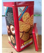 1988 Vtg CRACKLIN GOOD Valdosta GA CRACKERS Collector Tin Canister 16 oz... - $25.41 CAD