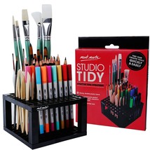 96 Hole Plastic Pencil &amp; Brush Holder For Paint Brushes, Pencils, Marker... - $13.99