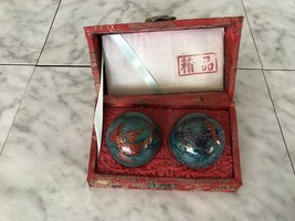 Vintage Chinese Health Strengthening Dragon Jingle Balls - £12.14 GBP