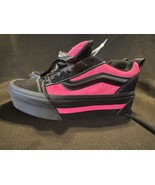VANS Knu Skate Platform Stacked Sneakers - Black, Pink Women’s Size 8 - $84.95