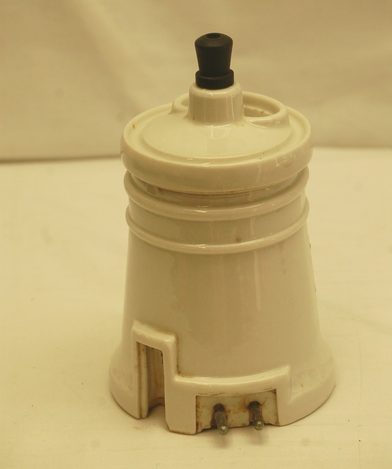 Old Vintage Hankscraft Ceramic Vaporizer Humidifier w Lid Novelty Medical Decor Item image 4