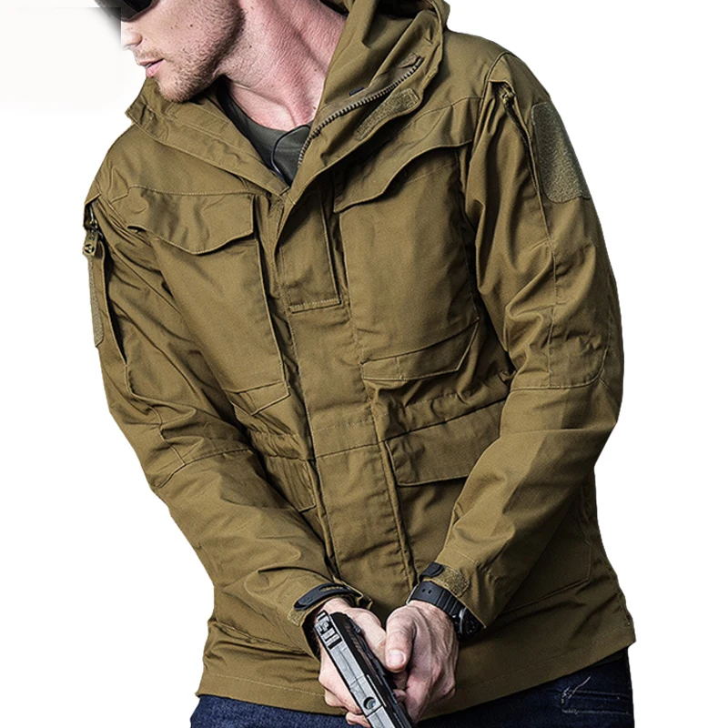 M65 US Army  Hooded Jacket Casual Windbreaker Waterproof Flight Pilot Coat Hoodi - £161.66 GBP