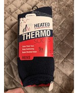Debra Weitzner Heated MENS size 7-15 THERMO SOCKS 2 Pairs blue/black - £15.63 GBP