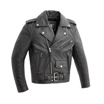 FirstMFG Unisex Motorcycle Jacket Cry Baby Jacket Kids Apparel Rider Leather - £95.91 GBP