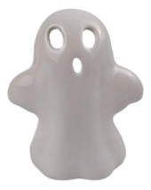 Ghost Halloween Ceramic Decor tea light votive holder Tealight open back 2022 4&quot; - £9.53 GBP