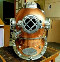 Vintage Diving Helmet Antique Scuba U.S Navy Mark V Scuba Divers Helmet - £119.41 GBP