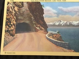 Postcard Cave Rock Tunnel Entrance Lake Tahoe Snow on Sierra Nevada Mountains - £3.18 GBP