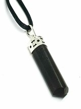 Black Tourmaline Necklace 3 Sided Point EMF Quantum Crystal Protection Stone - £5.20 GBP