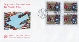 ZAYIX - United Nations FDC UN Volunteer Program block Geneva Cachet 031823-SM42 - £1.60 GBP