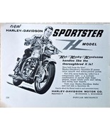 8 1950&#39;s Print Ads Harley Davidson Duo-Glide-Sportster H Model-Hydra-Mot... - $610.02 MXN