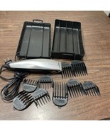 Remington Hair Clipper Set HC8017 w/Kit Silver Trimmer 9 Attachments - $26.07