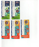 NEW YORK METS 1999 Postseason ticket stubs - all five games for the same seat - £235.76 GBP