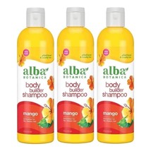 Alba Botanica Body Builder Shampoo, Mango, 12 Oz 3 Pack - £22.40 GBP