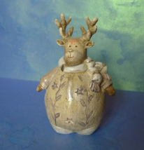 Scandinavian Christmas Souvenir Winter Decor Figurine ELK Deer reindeer - £8.97 GBP