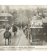 1914 British Horse Cavalry South Western Hotel Windsor WW1 Print Militar... - $951.78 MXN