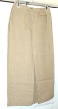 Ann Taylor Skirt Ankle Pencil Length Linen Beige Women&#39;s Size 6 Vintage - £39.02 GBP
