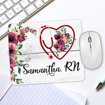 Nurse Mouse Pad, Medical Staff Gift, Doctor Desk Decor, Nurse Gift, Personalized - £11.00 GBP