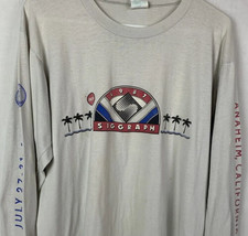 Vintage ACM Siggraph T Shirt 1986 Single Stitch Promo Cal Cru Long Sleev... - £39.86 GBP