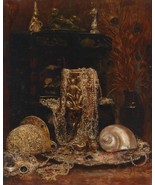 painting Giclee August Pollak Still life with jewellery Canvas Print - £6.88 GBP+
