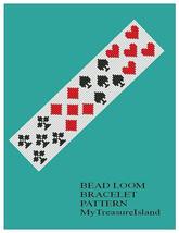 Bead Loom Playing Cards Bracelet Pattern Clubs Diamonds Spades Hearts PDF BP_88 - £3.19 GBP