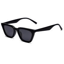 SOJOS Polarized Narrow Square Cateye Sunglasses for Women Retro Trendy Driving G - £25.65 GBP