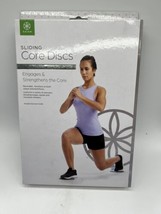 Gaiam Sliding Core Discs Engages &amp; Strengthens The Core Training Workout - £7.08 GBP