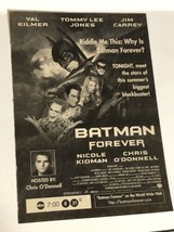 Batman Forever tv Print Ad Advertisement Val Kilmer Tommy Lee Jones Jim ... - £4.66 GBP