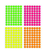 1008 Pack Circle Dot Stickers 1 Inch Round Labels Bright Neon Colors Cod... - £22.79 GBP