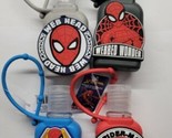 Set of 4 Marvel Spiderman Silicon Carrying Case for Mini 1oz Hand Sanita... - $11.87