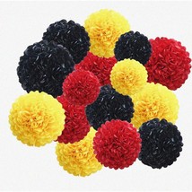 Colorful Fiesta Party Pom Poms - Vibrant Tissue Flower Decor Kit for Birthdays, - £32.81 GBP