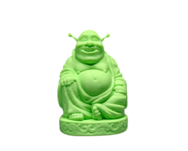 Shrek Buddha Figurine Statue 3D Printed 5INCH Green - £9.61 GBP
